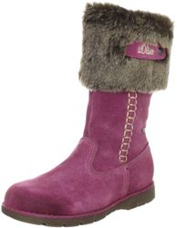 s.Oliver Casual 5-5-46432-29 - Botas de Cuero para niña, Color Rosa, Talla 33