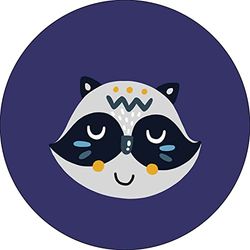 Bonateks, Round Digital Printed Mouse Pad, Non-Slip Base, for Office and Home, Diameter:22cm