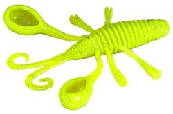 Seaspin Bokon 4' Pack de 6 leurres de pêche Chartreuse Silver