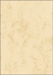 SIGEL DP397 Marbled Writing Paper, A4, 200 gsm double sided, Beige, 50 sheets