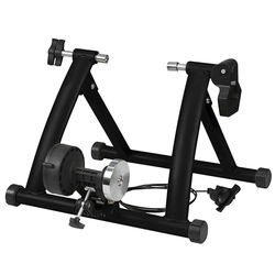 MVTEK Rullo allenamento EASY ROLLER. Trainer stand magnetico. Rullo per allenamento in casa in acciaio. Training stand ruote da 24/29". Portata max 135kg. Compatibile con ROAD e MTB. Richiudibile.