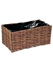 Verdemax 2258 Jardinière en Osier 60 x 60 x 20 cm