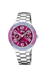 LOTUS Montre, Femme, Aier et Strass de Couleur, Multifonctions, Etanche