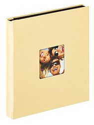 walther Design Photo Album Cream 400 Photos 10x15 cm Stock Album with Cover Punching, Fun EA-110-H