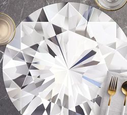 Viniliko Lot de 4 Individuelles Diamant 4u-[Diam] 40 cm
