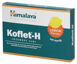 Himalaya - KOFLET - Koflet-H | Pastilles pour apaiser la gorge avec du miel et des extraits naturels - 12 pastilles - Goût citron