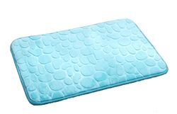 BADDIPPICH BADORLEGER BADMAT STEENLOOK DOUCHE MLAAG WIT 45 X 70 cm (blauw)