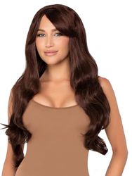 Leg Avenue Perruque Cheveux Longs Bruns Marron Taille Unique