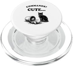 Comandos Lindo Gato Amante Planta Gatito Divertido G PopSockets PopGrip para MagSafe
