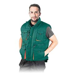 Reis Kormoran2_Zpxl - Gilet protettivo, taglia XL, colore: Verde/Arancione