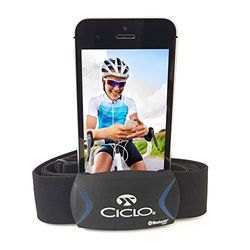 Ciclosport Herzfrequenzmesser HF-Set Textil Bluetooth Smart - Cinturón de Pecho para Dispositivo electrónico (Correa), Color Negro