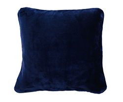 Gözze - Fronhas de almofada com sensação de caxemira premium, conjunto de 2, 500 g/m², 50 x 50 cm, azul-marinho