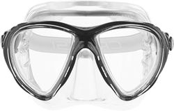 Cressi Big Eyes Evolution Masque de plongée Homme, Transparent/Noir, Taille Unique