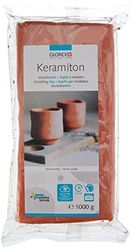 GLOREX 6 1780 707 - Terracotta ceramizzata, circa 1000 g di argilla da modellare pronta all'uso con proprietà simili all'argilla, indurente all'aria o combustibile, inodore dopo la cottura.