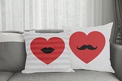 Doge Milano Coussin avec impression numérique, 100% Made in Italy, Coussin de canapé décoratif, amovible et lavable, modèle Orfea, 40x40x5 cm