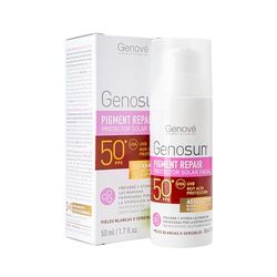 Genosun | Pigment Repair SPF50+ | Protector Solar Facial | Previene las Manchas y el Envejecimiento | Protege del Sol, Hidrata y Cuida tu Piel | 50 ml