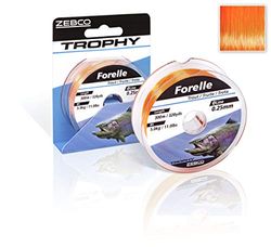 Zebco Trophy - Filo monofile per pesca alla trota, 0,22 mm/4,2 kg