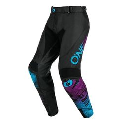 O'NEAL | Motocross Pants | Enduro Motorcycle | Durable Denier Fabrics, with Great Freedom of Movement, Athletic Fit | Pants Mayhem Scarz V.24 | Adult | Black Blue | Size 42