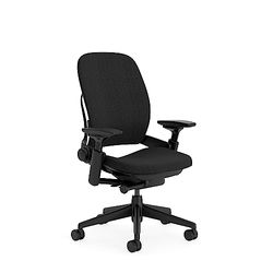 Steelcase Leap, chaise de bureau ergonomique avec soutien lombaire LiveBack et dossier flexible en S Onyx