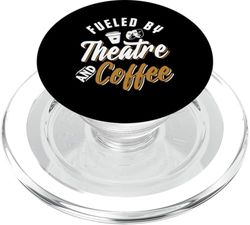 Diseño de teatro y café para los amantes de la actuación PopSockets PopGrip para MagSafe