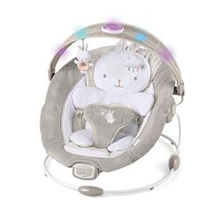 Ingenuity, Rede de bebé InLighten com arco de jogo, vibrações, almofada para a hora do ventre e sons, 0-6 meses (Twinkle Tails Bunny)