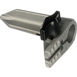 Manfrotto 236 Accessorio per Monopiede Piedino con Puntale Metallico, Attacco da 20mm, Argento Alluminio