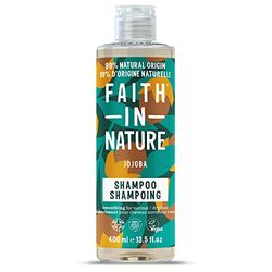 Faith in Nature Shampoo Naturale alla Jojoba, Lisciante, Vegano e Non Testato su Animali, Senza SLS e Parabeni, Capelli Normali o Secchi, 400 ml