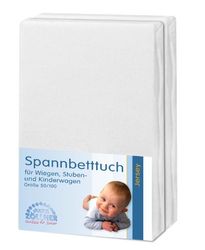 Julius Zöllner 8350013991 Jersey dubbelpak hoeslakens 50/100, wit