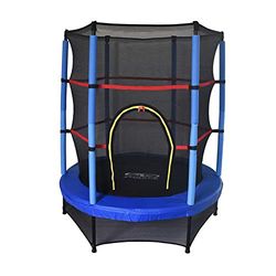 Outdoor Toys Trampoline voor kinderen, Happy Jump Blue, diameter 140 cm, met veiligheidsnet