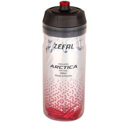 Zéfal Arctica - Bidon Vélo 550 ML - Gourde Vélo Isotherme - Inodore et Etanche - Bidon Sport sans BPA - Rouge