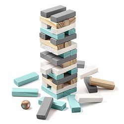 Miquelrius - Juego de Mesa Tumbling Tower, Bloques de Madera, De 1 a 6 Jugadores, A Partir 6 años