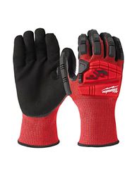 Milwauke Guantes de protección contra impactos de clase 3, tallas 8/M-11/XXL (8/M)