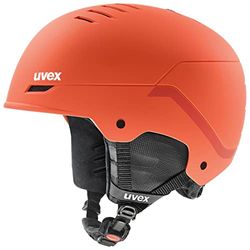 uvex wanted - skihelm voor dames en heren - individueel passysteem - geoptimaliseerde ventilatie - fierce red stripes matt - 58-62 cm