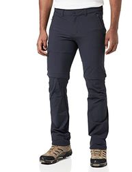 Schöffel Koper1, Pantaloni Flessibili da Uomo con Funzione Zip-off, ad Asciugatura Rapida e rinfrescanti, in Tessuto Elasticizzato a 4 Vie, Nero, 98