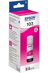 Epson Serie 103 EcoTank, Flaconi di Inchiostro Originali, Dye, 4 colori, 65 ml, Magenta