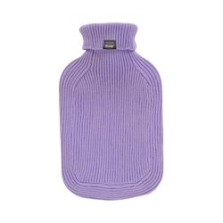 Fashy Hot Water Bottle with Turtleneck Knitted Cover Lilac 2 L