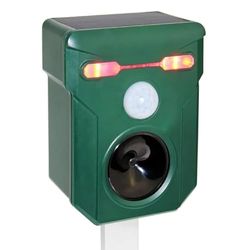 Répulsif pour Animaux Sauvages | sangliers | chevreuils | chèvres | Renards | avec programmateur | avec capteur de Mouvement | Charge Solaire | ultrasons | Alarme