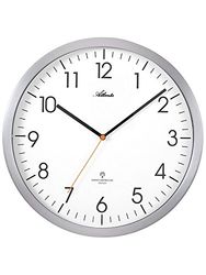 Atlanta wandklok 4382-4, zilverkleuren