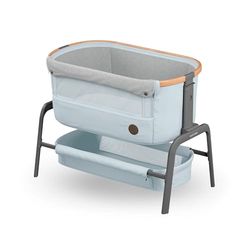 Maxi-Cosi Iora Berço Colecho para bebé, Co-Sleeper, 0 - 6 meses, máximo 9 kg, 4 posições de inclinação e 5 de altura, fácil deslizamento, colchão confortável, cesta ampla, fácil transporte, cinzento