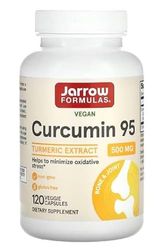 Jarrow Formulas Curcumin 95 500mg - 120 Vcaps Végétariennes - Antioxydant Puissant & Soutien Anti-Inflammatoire pour Santé & Bien-être Optimaux