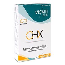 VISAID CHX Lingettes stériles 14 unités, Standard, Unique