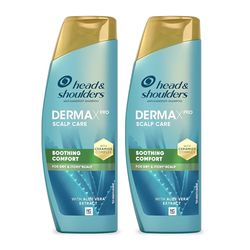 Head & Shoulders DERMAXPRO Soothing Anti Dandruff Shampoo with aloe Vera, 500ml. For Dry & Itchy Scalp, Clinically Proven & Dermtologically Tested. (Pack of 2)