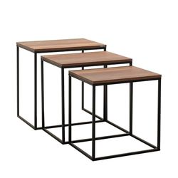 Hanah Home Nesting Table (3 pièces), Planche à découper 100% mélamine, Taille Unique