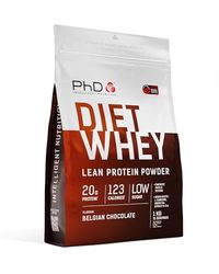 PhD Nutrition Diet Whey Protéine en poudre 1kg Chocolat belge - Poudre pour accompagner un régime, avec 20g de protéines par portion, Informed Protein (l’aspect de l’emballage peut varier)
