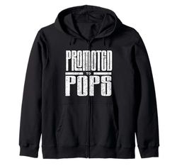 Promosso a Pops New Grandpa Annuncio per Baby Reveal Felpa con Cappuccio