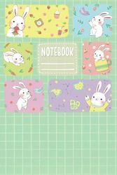 Notebook: Bunny’s Busy Day - Cute Graph Paper Journal for Kids | 6x9” Composition Book | 110 Pages