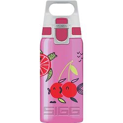 SIGG VIVA ONE kinderdrinkfles (0.5 L), vervuilingsvrije kinderfles met lekvrij deksel, sportdrinkfles voor één hand