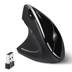 Perixx Perimice-713L Souris Ergonomique Verticale Sans Fil pour gaucher - 6 Boutons - Prévention des TMS