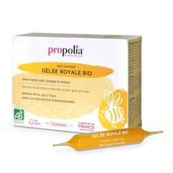 PROPOLIA - Bio - Gelée Royale - Complément alimentaire Immunité & Énergie - Formule 100% Naturelle & Bio - Fabriquées en France - 10 ampoules - Cure de 10 jours