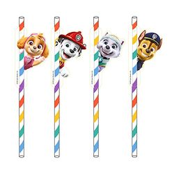 Amscan- 8 Straws Paw Patrol 2022 Paper 19.7 cm, 9914525, Multicolore, Taille Standard